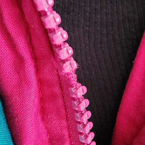 Vintage London Fog Neon Pink/Fuscia Parka Coat 16 Reg 80s 90s Ski Jacket - Picture 7 of 8